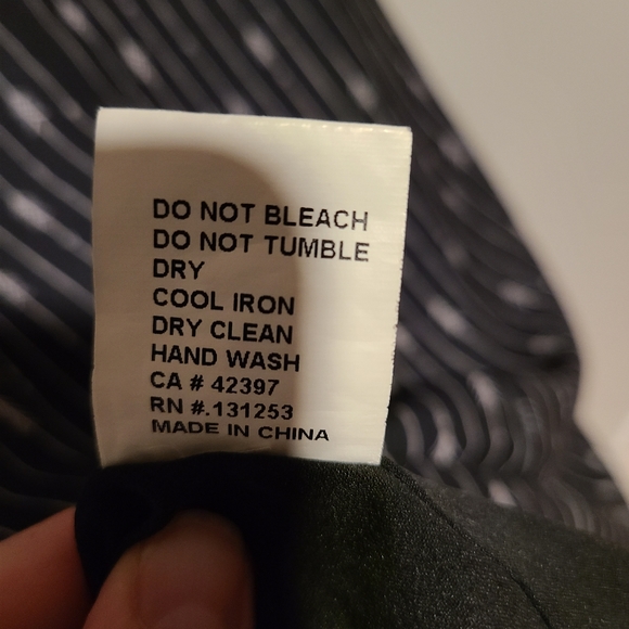 Pink Martini Black Pinstripe Arrow/Tree Mini Dress - Picture 11 of 12